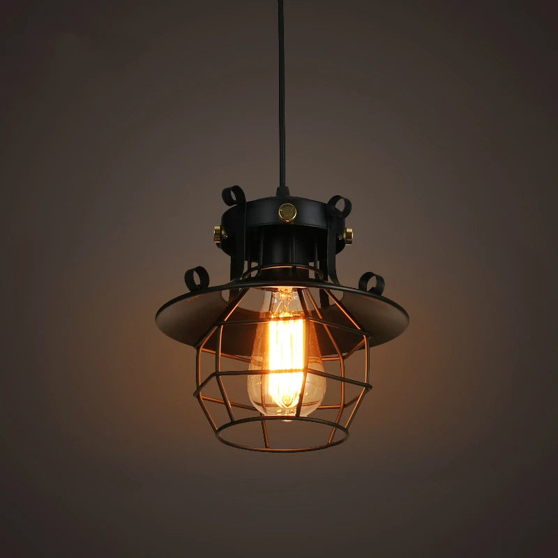 lustre suspendu vintage créatif pour café et restaurant - vue 4 sur 7