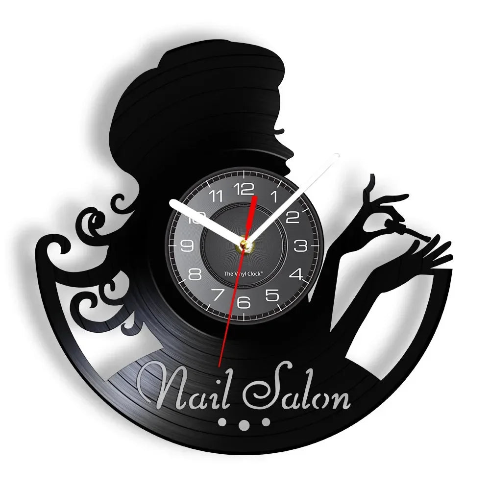 horloge murale vinyle pour salon de manucure et beauté - vue 22 sur 31