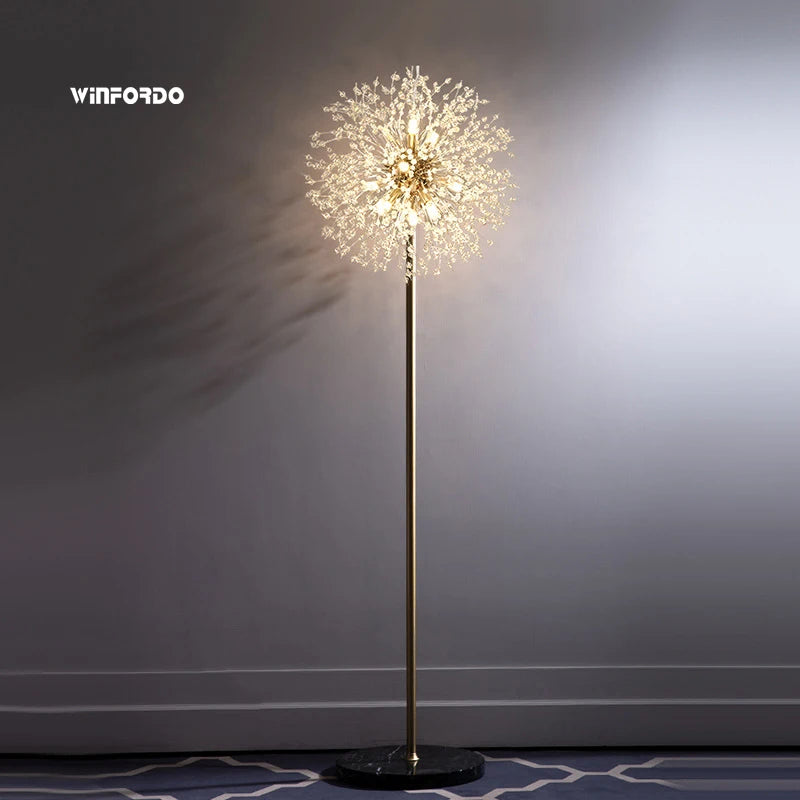 lampadaire led pissenlit de luxe winfordo