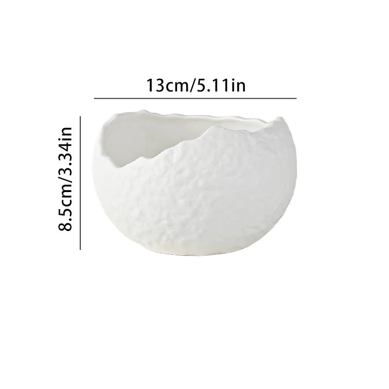 Bol céramique forme coquille irrégulière style raffiné