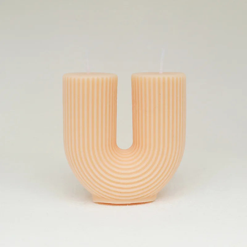 bougies parfumées géométriques en forme de u pour décoration intérieure - vue 17 sur 22