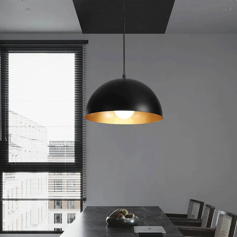 Suspension Loft Rétro abat-jour en demi boule - vue 3 sur 4
