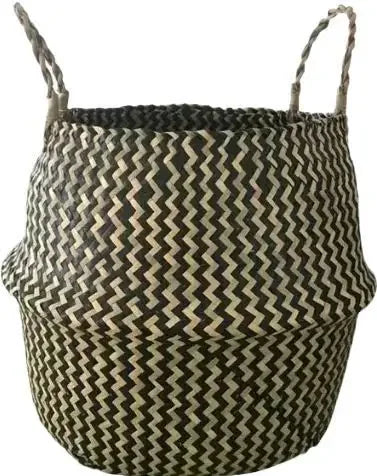 panier pliable en rotin pour rangement et décoration