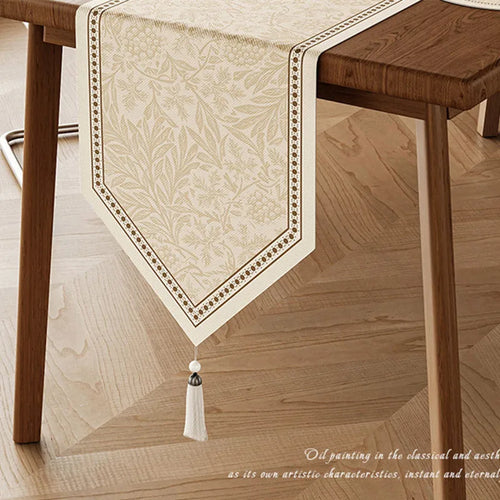 Chemin de table style vintage floral esprit campagne