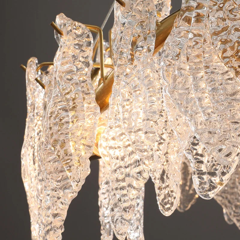 lustre moderne en cristal lumineux design élégant pour décoration d'intérieur - vue 6 sur 8