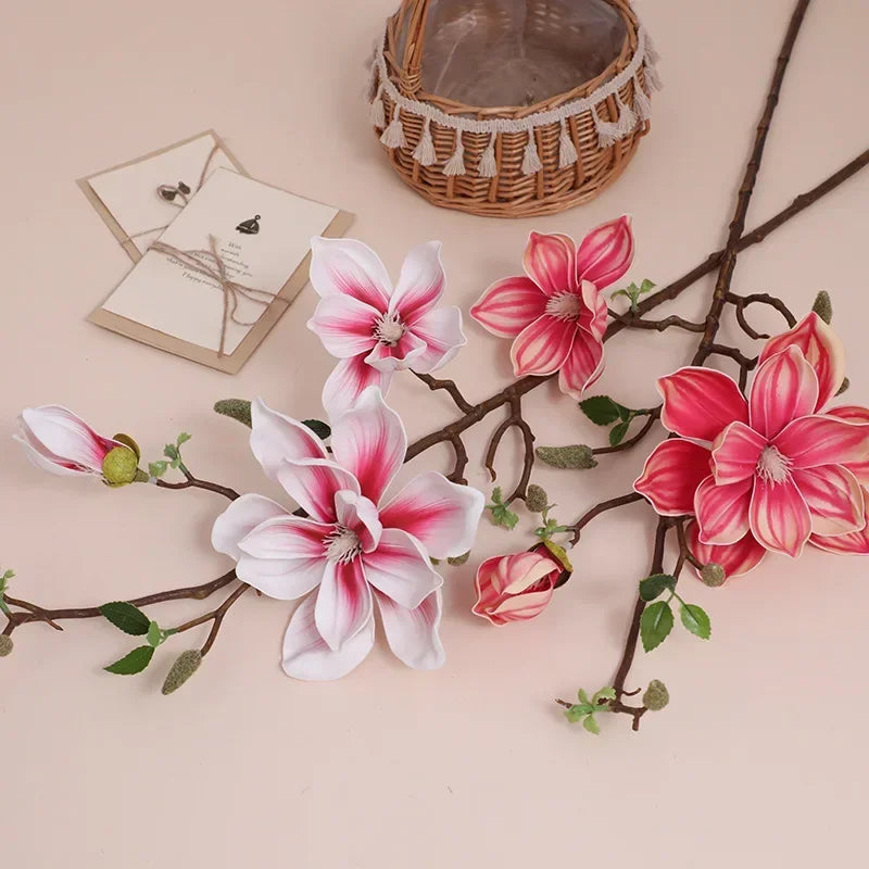branches de magnolias artificielles pour décoration intérieure - vue 7 sur 14