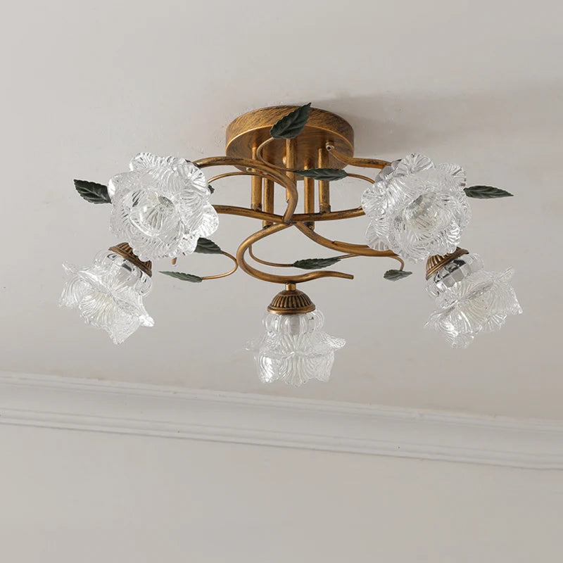 plafonnier décoration led à fleur intérieur - vue 5 sur 6