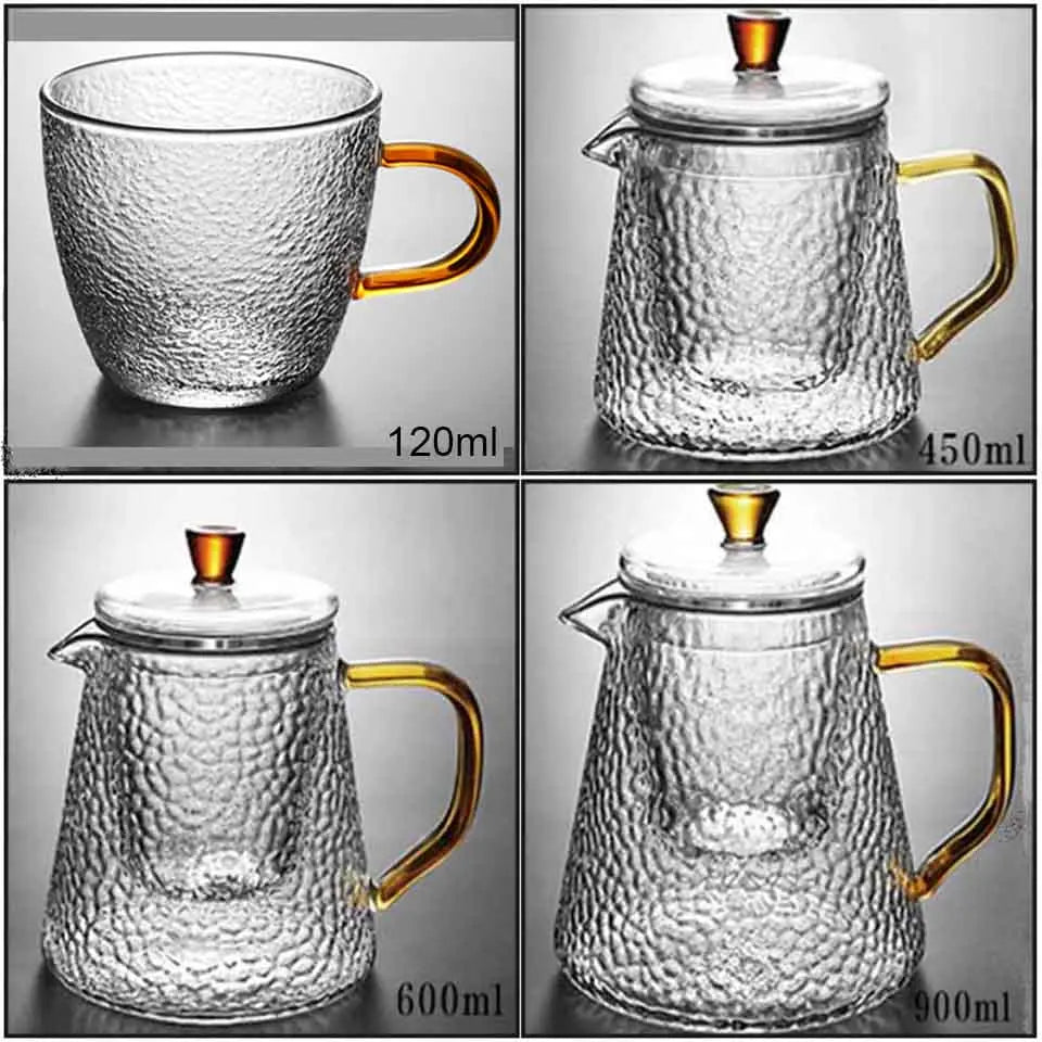 Théière japonaise verre borosilicate avec infuseur 800ml - vue 2 sur 7