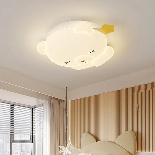 Mignon bonnet de nuit ours lampe chambre d'enfants plafonniers romantique chaud chambre de bébé garçon fille chambre plafonniers dessin animé chambre décor