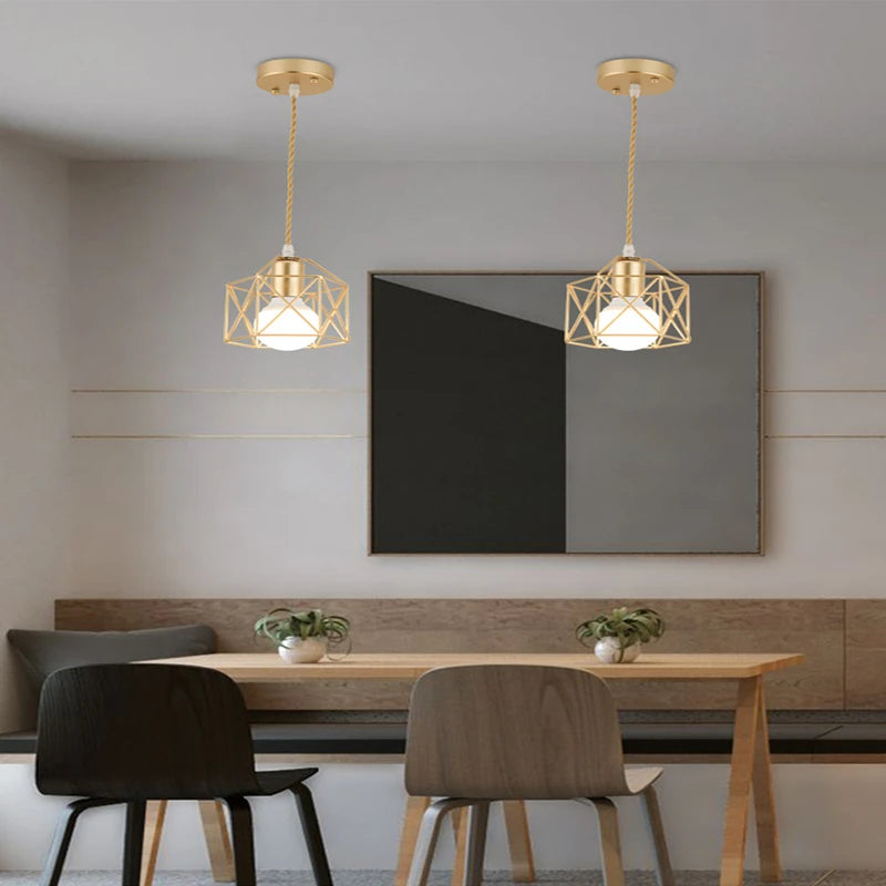 suspension moderne en fer pour décoration intérieure élégante