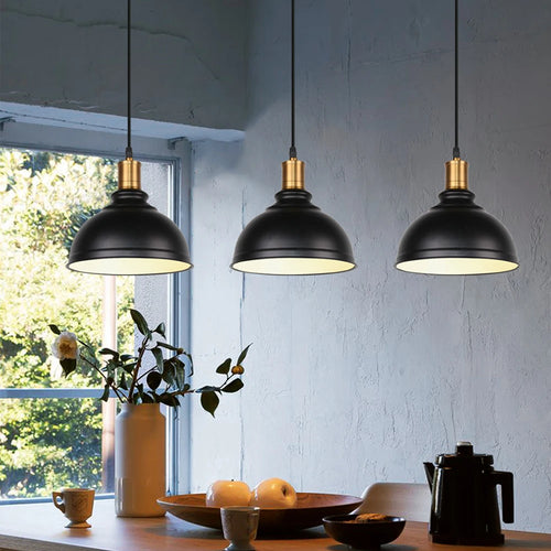 lustre suspension vintage industriel loft éclairage maison