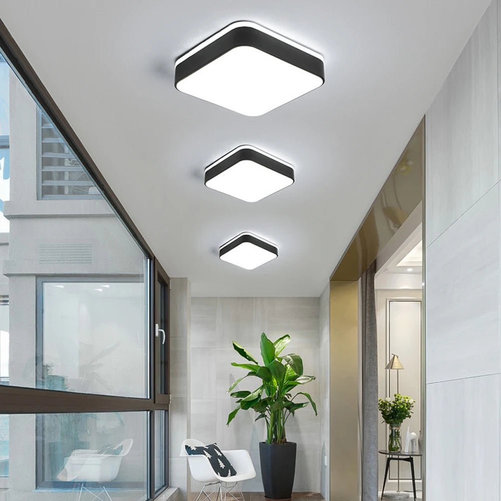 Plafonnier led nordique ultra-mince moderne - vue 6 sur 7