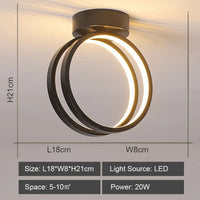 Plafonnier rond intérieur éclairage LED décor