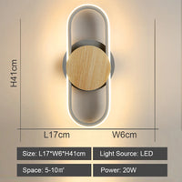 applique murale led moderne pour éclairage intérieur domestique