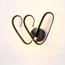 Applique murale noire/blanche led minimaliste moderne