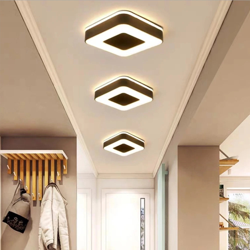 plafonnier led moderne allée intérieur surface décoratif chambre salon couloir balcon - vue 4 sur 7