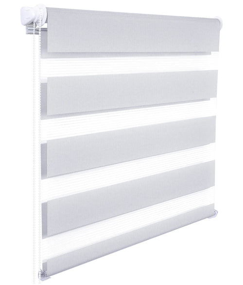 Store vénitien occultant motif zèbre sans perçage fenêtre