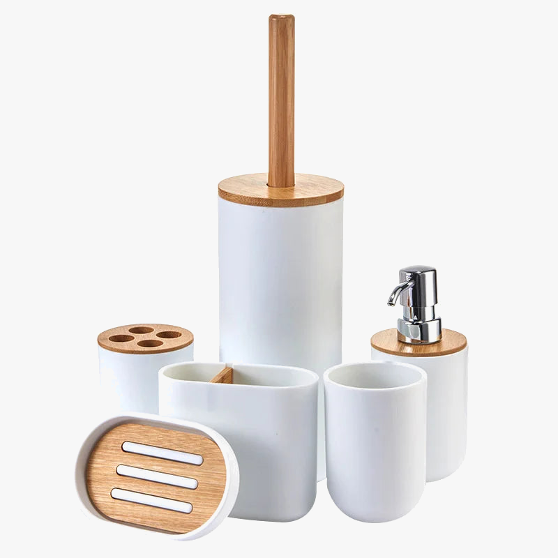 accessoires de salle de bain brosse à dents distributeur de savon