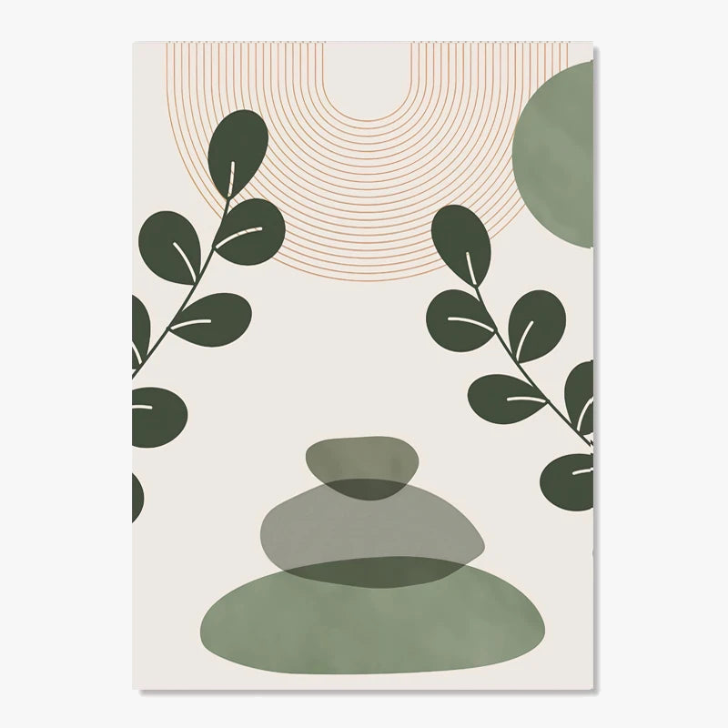 affiches boho peinture abstraite géométrique pour décoration intérieure