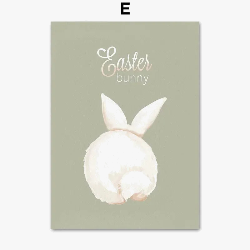 affiches de pâques avec lapin radis oeuf et fleurs printanières