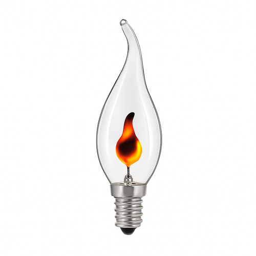 Ampoule E14 à LED de 3W en forme de flamme