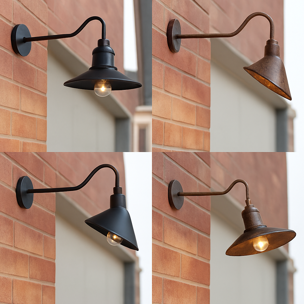 applique industrielle américaine pour extérieur jardin et escalier - vue 10 sur 10