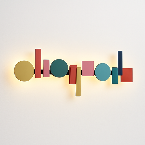 Applique LED design nordique colorée