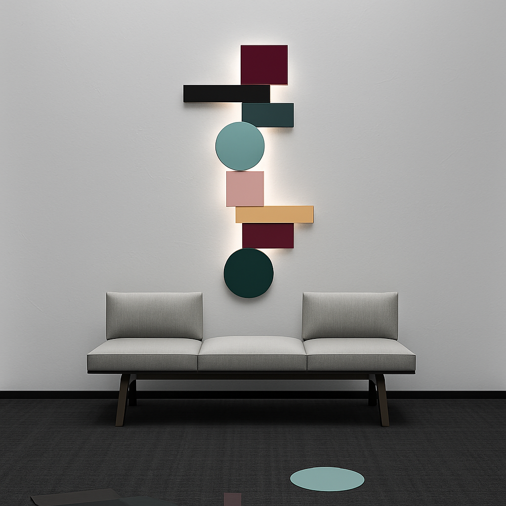 Applique LED design nordique colorée - vue 5 sur 8