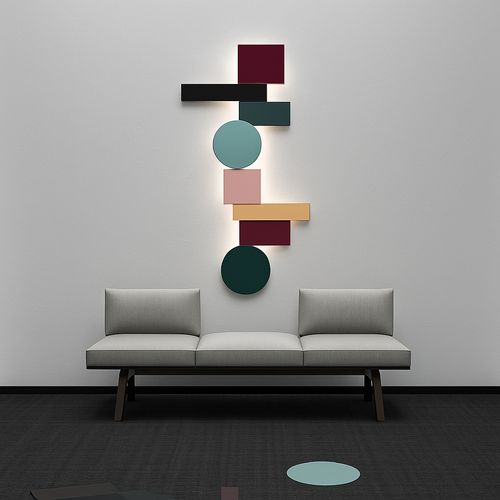 Applique LED design nordique colorée