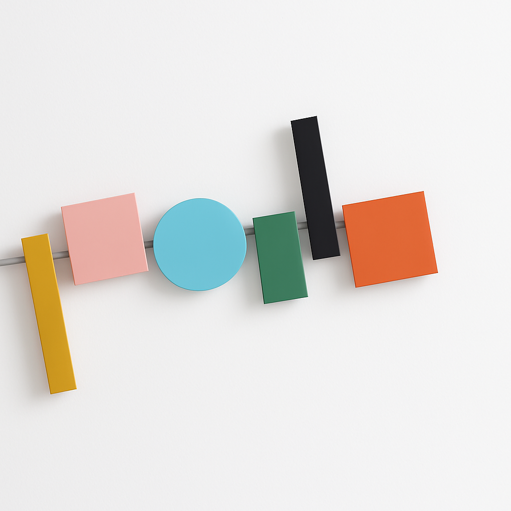 Applique LED design nordique colorée - vue 7 sur 8