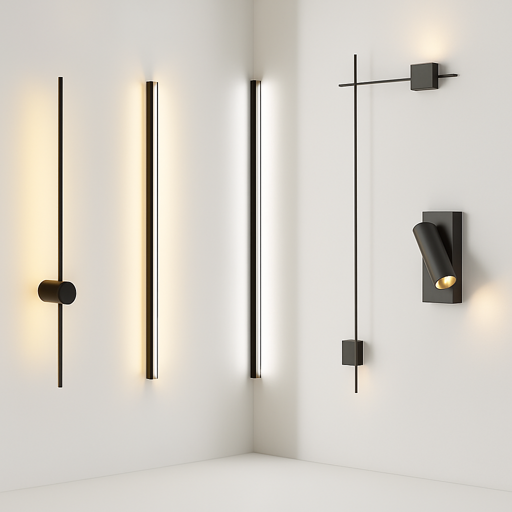 applique led moderne intérieur angle style nordique longue - vue 3 sur 19