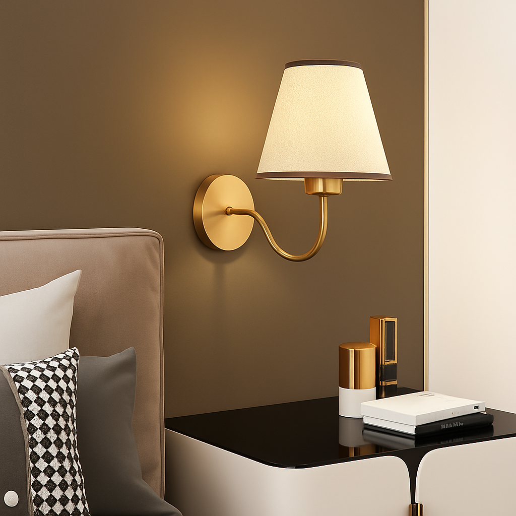 applique led moderne tissu murale