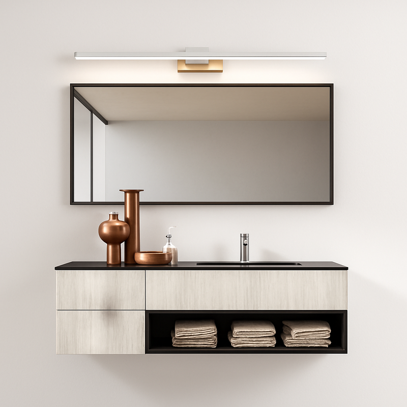 Applique miroir salle de bain à LED rectangulaire Cabinet