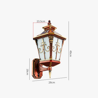 Applique murale avec panneaux solaires LED étanche