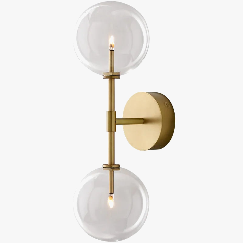 Applique murale boule de verre ronde post-moderne