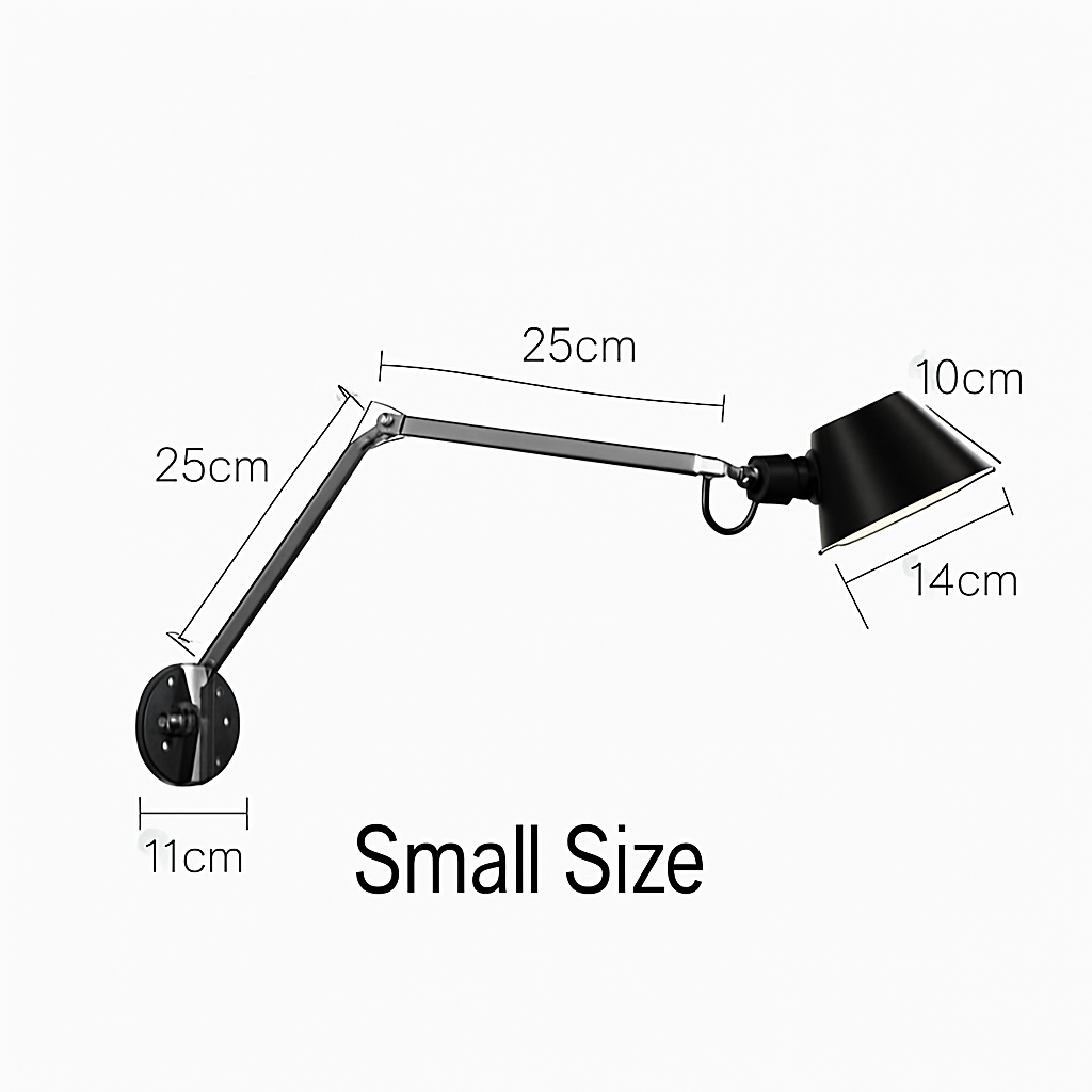Applique murale bras articulé avec lampe American - vue 5 sur 8