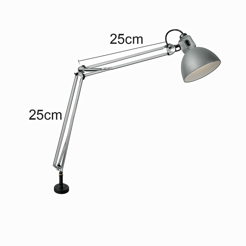 Applique murale bras articulé avec lampe American