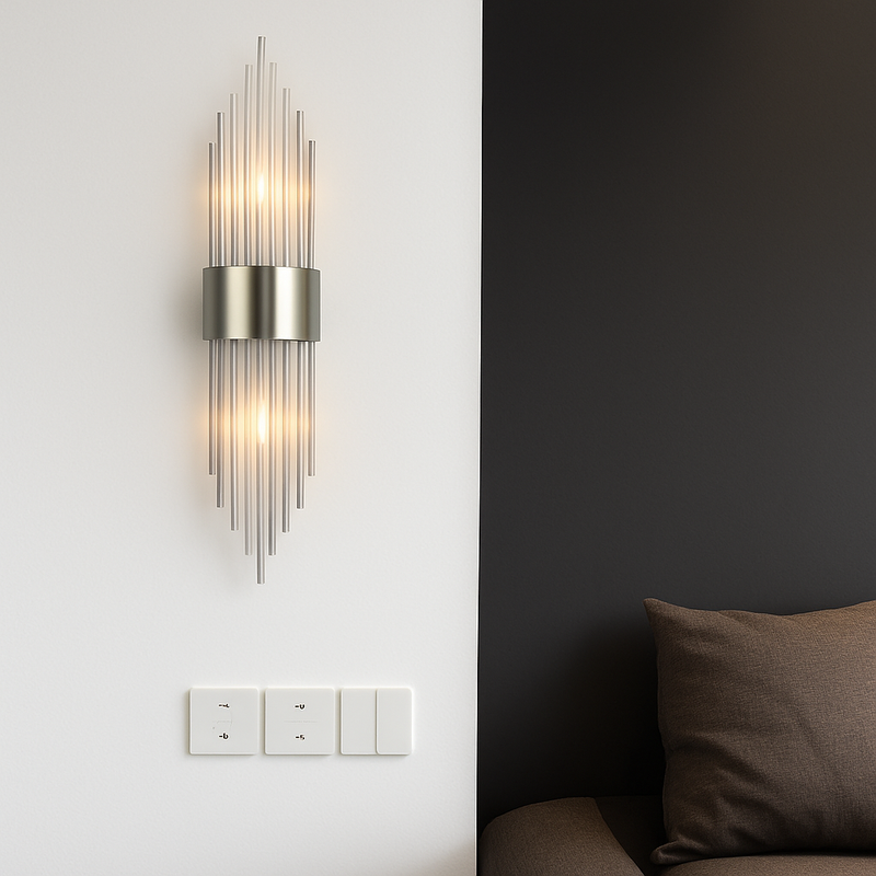 Applique murale de luxe LED moderne en or