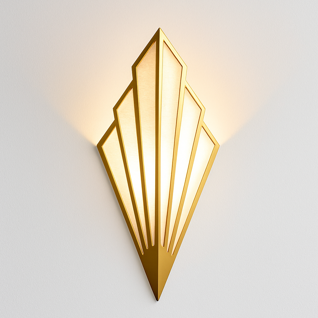 Applique murale design LED en métal de forme triangulaire Bumbee - vue 3 sur 5