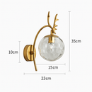 applique murale design moderne en forme de cerf en bois