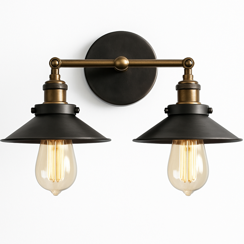 Applique murale doré et noir rustique Country