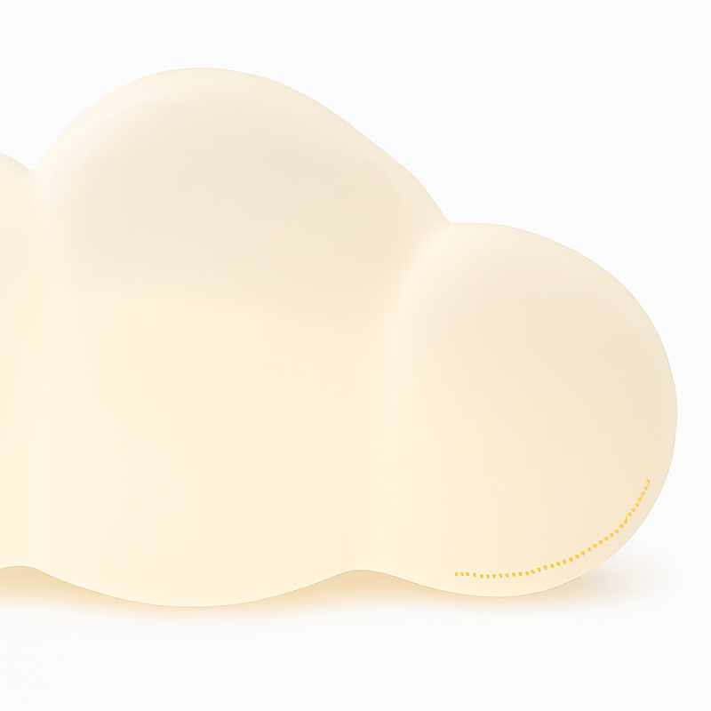 Applique murale en forme de nuage blanc pour chambre d'enfant