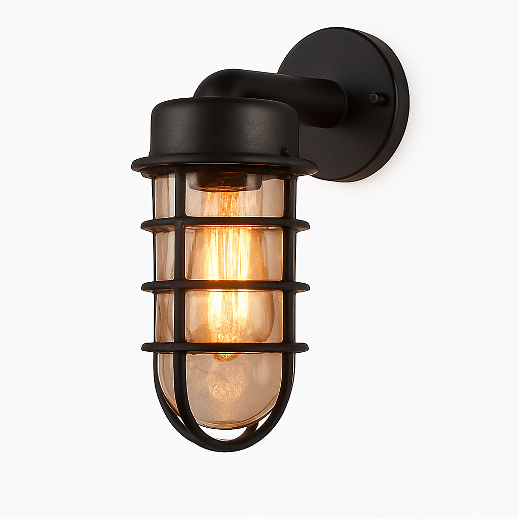 applique murale industrielle rétro étanche pour extérieur led