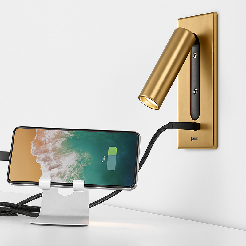 Applique murale intérieure 110-240V 3W avec chargement USB