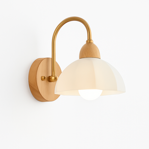 applique murale janpan lumière fleurs pastorale rondins chambre chevet