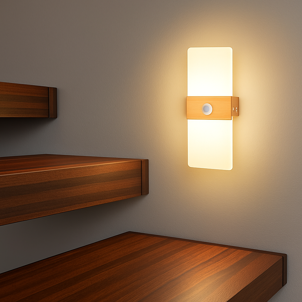 applique murale led avec détecteur de mouvement pour éclairage intérieur - vue 4 sur 12