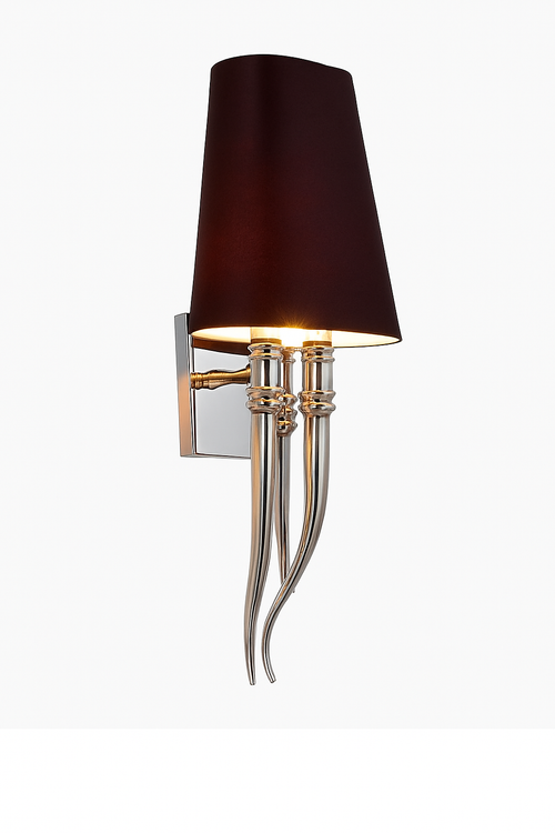 Applique murale LED chromée avec abat-jour Hotel