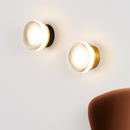 applique murale led de luxe moderne luminaire décoratif rond doré