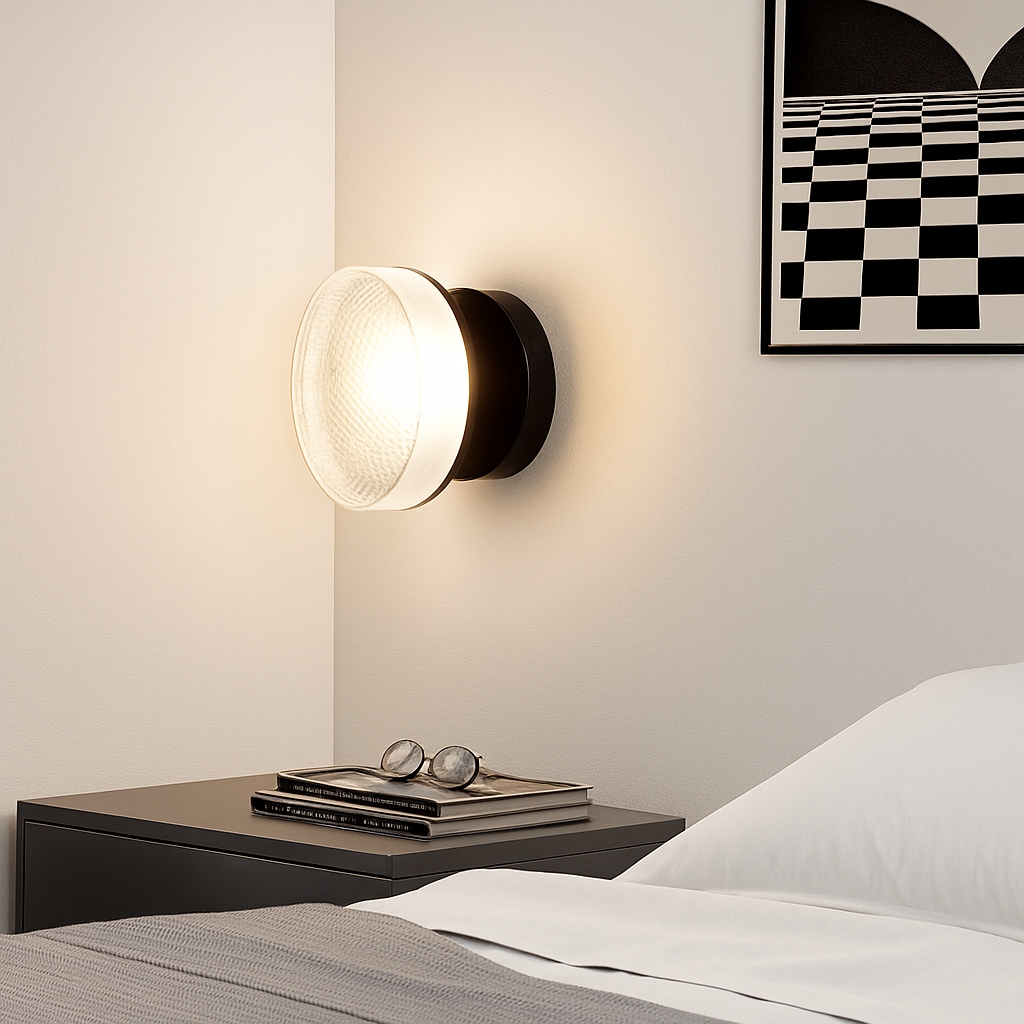 applique murale led de luxe moderne luminaire décoratif rond doré - vue 4 sur 8