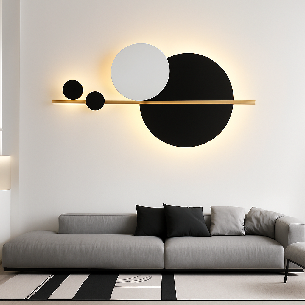 applique murale led design en métal pour décoration moderne - vue 6 sur 23